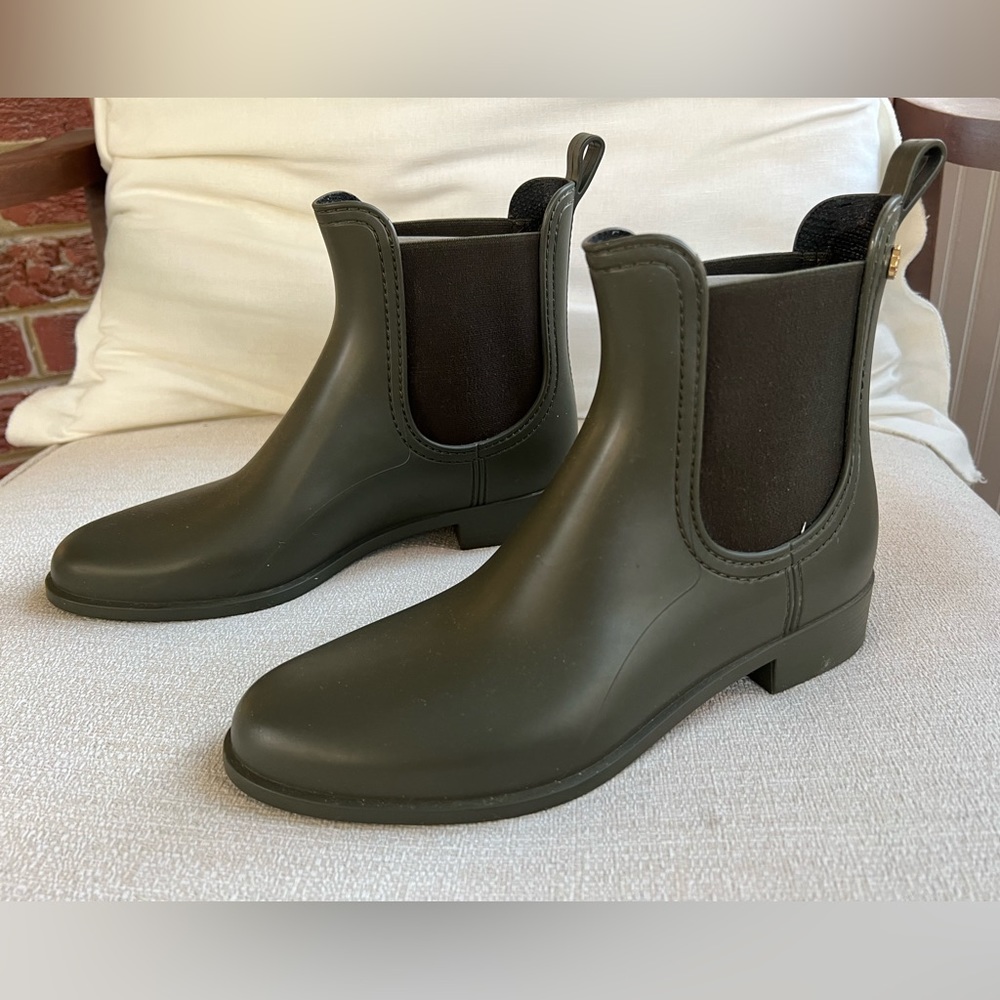Lemon Jelly Metal Green Rain Boots